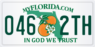 FL license plate 0462TH