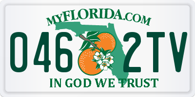 FL license plate 0462TV