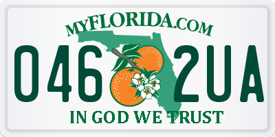 FL license plate 0462UA