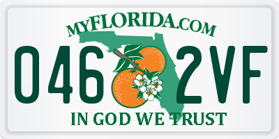 FL license plate 0462VF