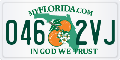 FL license plate 0462VJ