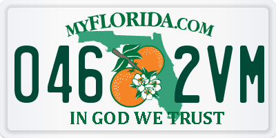 FL license plate 0462VM