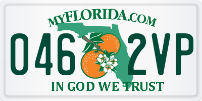 FL license plate 0462VP