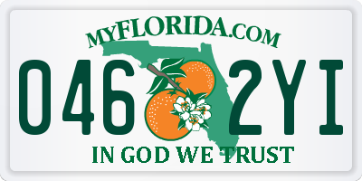 FL license plate 0462YI