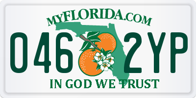 FL license plate 0462YP