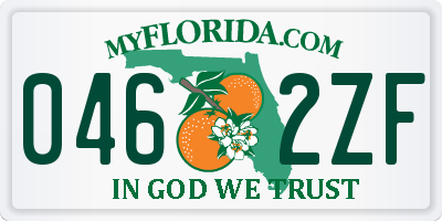 FL license plate 0462ZF