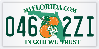 FL license plate 0462ZI