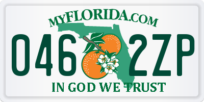 FL license plate 0462ZP
