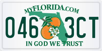 FL license plate 0463CT