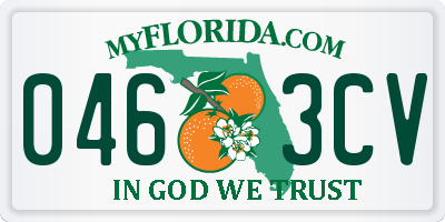 FL license plate 0463CV