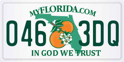 FL license plate 0463DQ