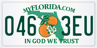 FL license plate 0463EU