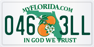 FL license plate 0463LL