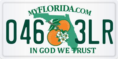FL license plate 0463LR