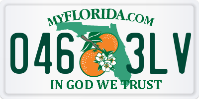 FL license plate 0463LV