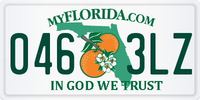 FL license plate 0463LZ