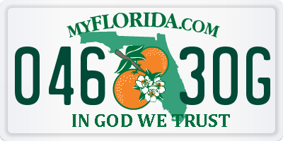 FL license plate 0463OG