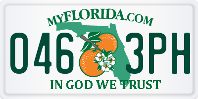 FL license plate 0463PH