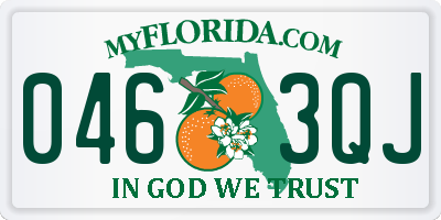 FL license plate 0463QJ