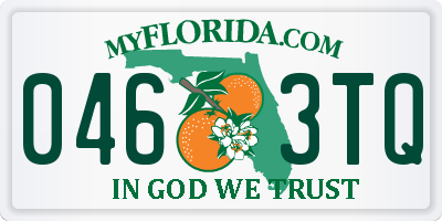 FL license plate 0463TQ