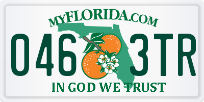 FL license plate 0463TR