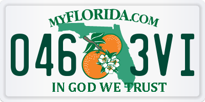 FL license plate 0463VI