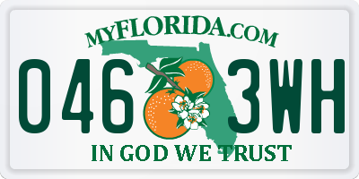 FL license plate 0463WH