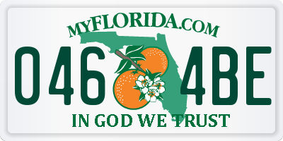 FL license plate 0464BE
