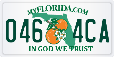 FL license plate 0464CA