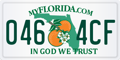 FL license plate 0464CF