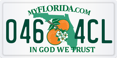 FL license plate 0464CL