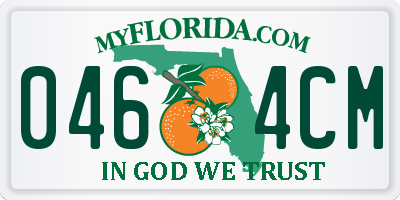 FL license plate 0464CM