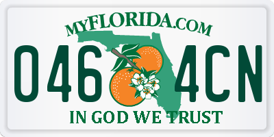 FL license plate 0464CN