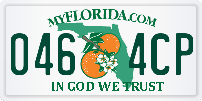 FL license plate 0464CP