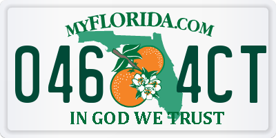 FL license plate 0464CT