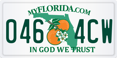 FL license plate 0464CW