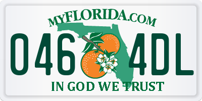 FL license plate 0464DL