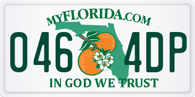 FL license plate 0464DP