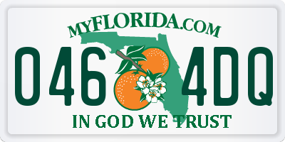 FL license plate 0464DQ