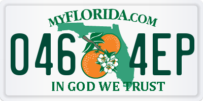 FL license plate 0464EP