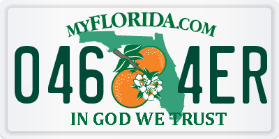 FL license plate 0464ER