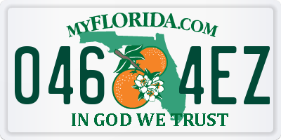 FL license plate 0464EZ