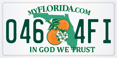 FL license plate 0464FI