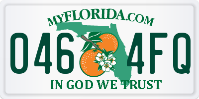 FL license plate 0464FQ