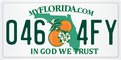 FL license plate 0464FY