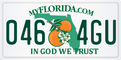 FL license plate 0464GU