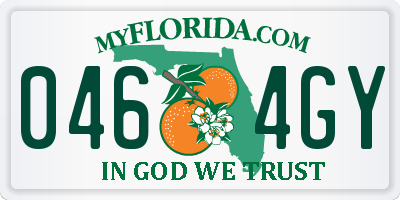 FL license plate 0464GY