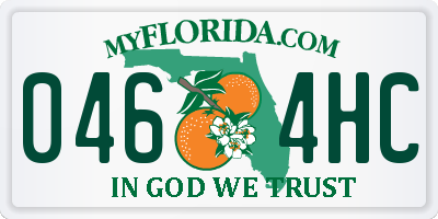 FL license plate 0464HC