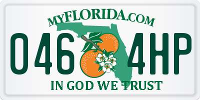 FL license plate 0464HP