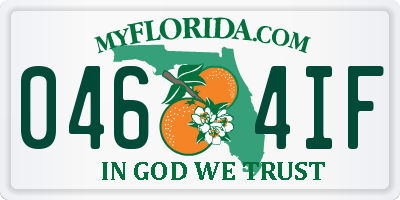 FL license plate 0464IF